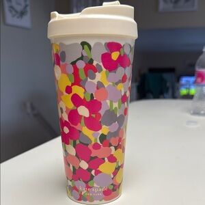 Kate Spade Floral Tumbler - Pink, Yellow, Gray